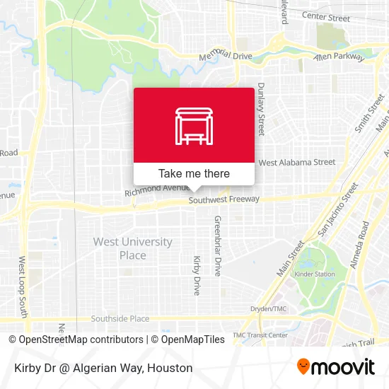 Mapa de Kirby Dr @ Algerian Way
