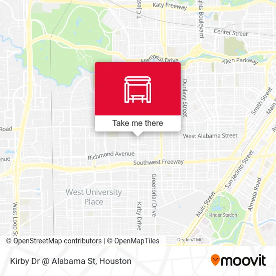 Mapa de Kirby Dr @ Alabama St