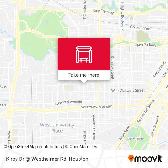 Mapa de Kirby Dr @ Westheimer Rd