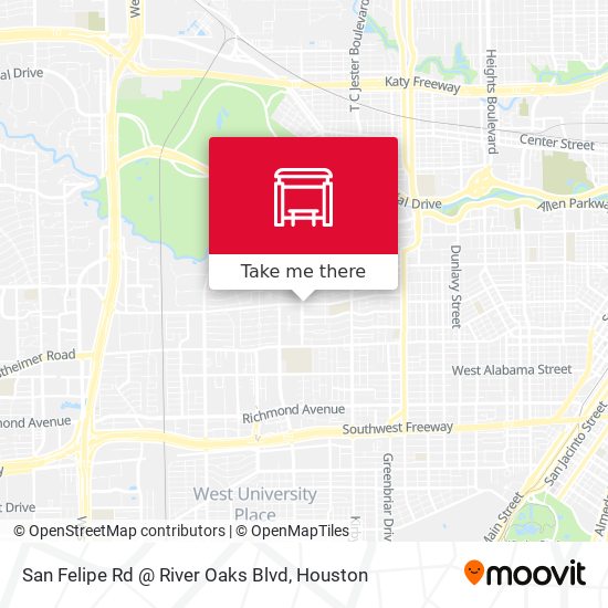 Mapa de San Felipe Rd @ River Oaks Blvd