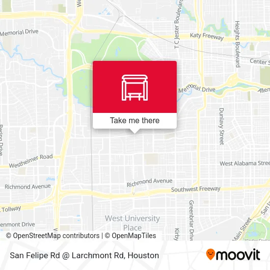 Mapa de San Felipe Rd @ Larchmont Rd