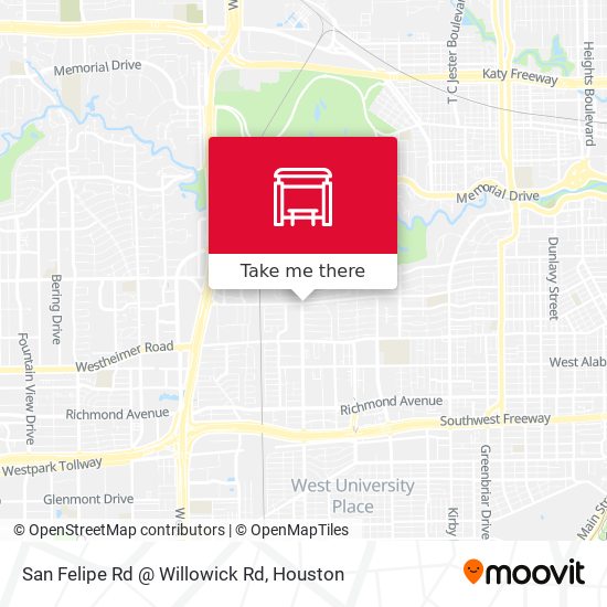 San Felipe Rd @ Willowick Rd map