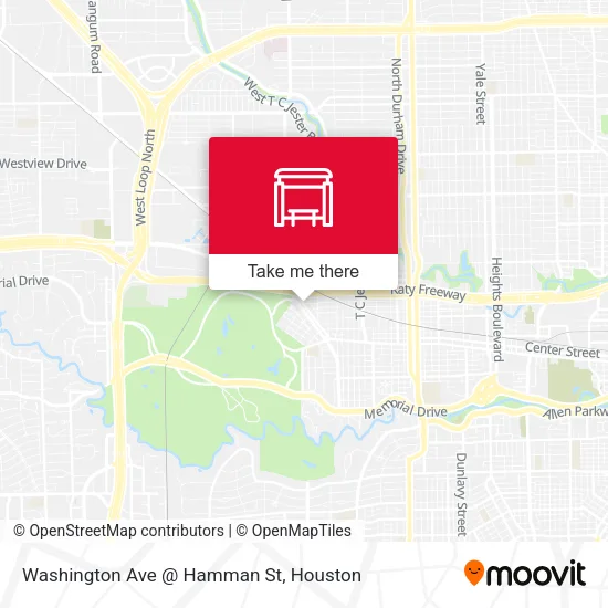 Mapa de Washington Ave @ Hamman St