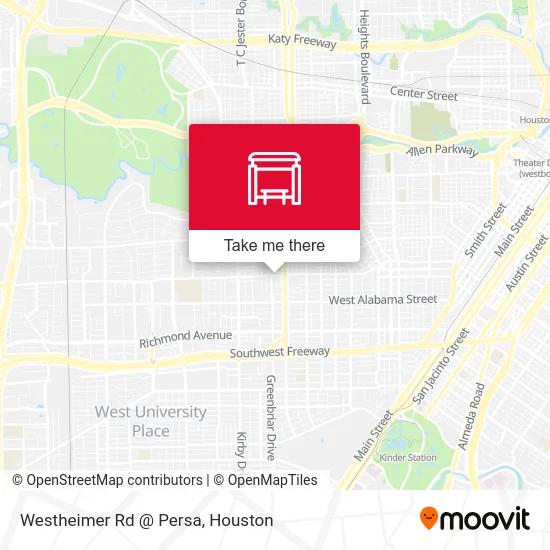 Mapa de Westheimer Rd @ Persa