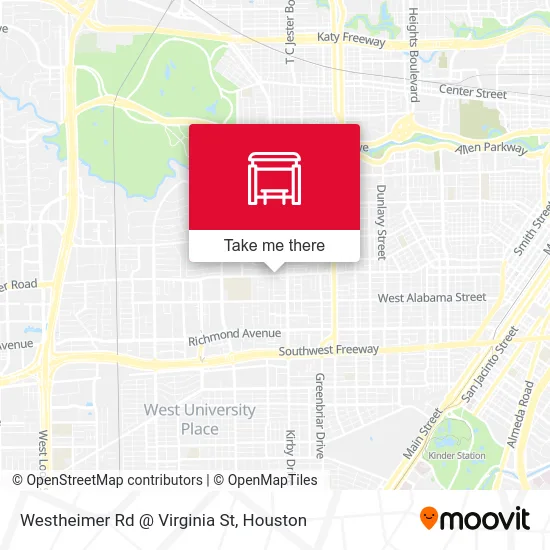 Mapa de Westheimer Rd @ Virginia St