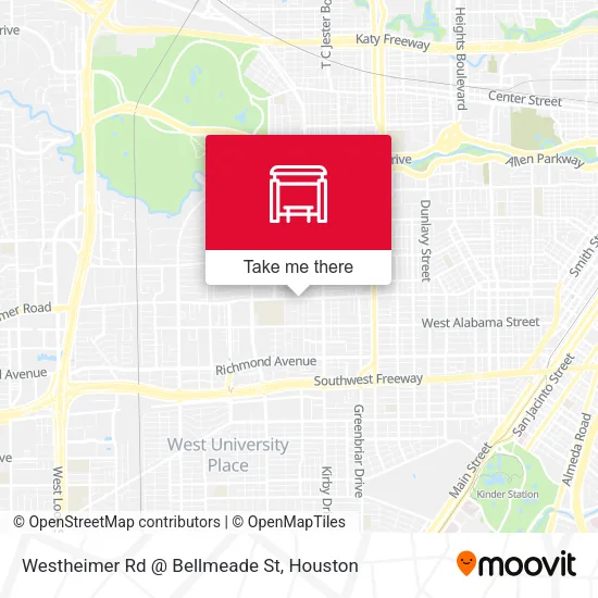 Westheimer Rd @ Bellmeade St map