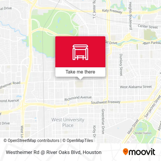 Mapa de Westheimer Rd @ River Oaks Blvd