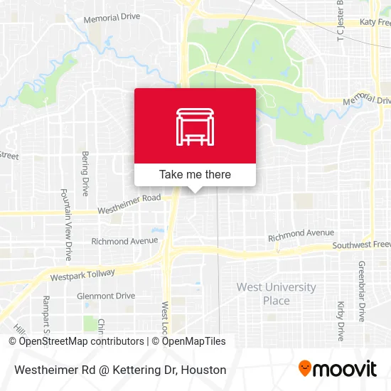 Westheimer Rd @ Kettering Dr map