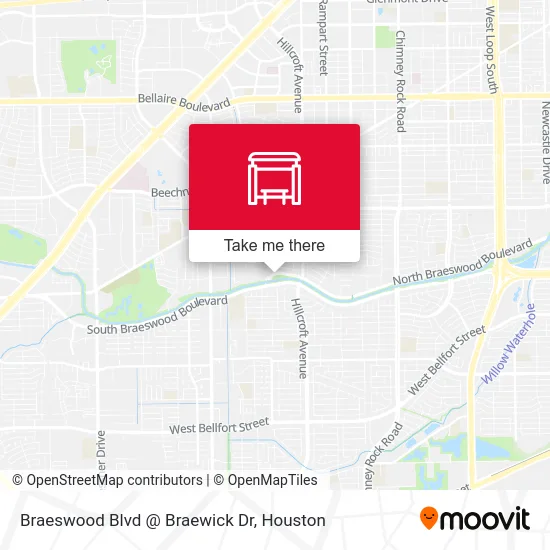 Braeswood Blvd @ Braewick Dr map