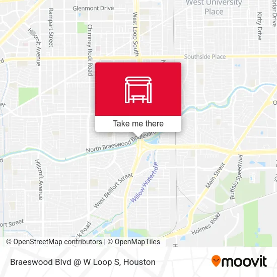 Mapa de Braeswood Blvd @ W Loop S