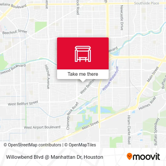 Willowbend Blvd @ Manhattan Dr map