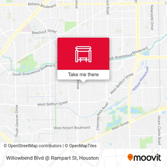 Willowbend Blvd @ Rampart St map