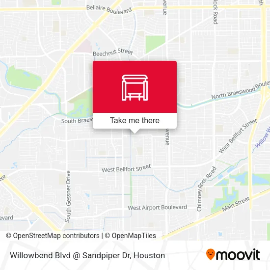 Willowbend Blvd @ Sandpiper Dr map