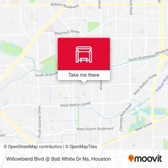 Willowbend Blvd @ Bob White Dr Ns map