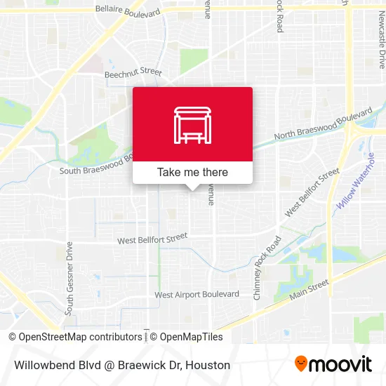Willowbend Blvd @ Braewick Dr map