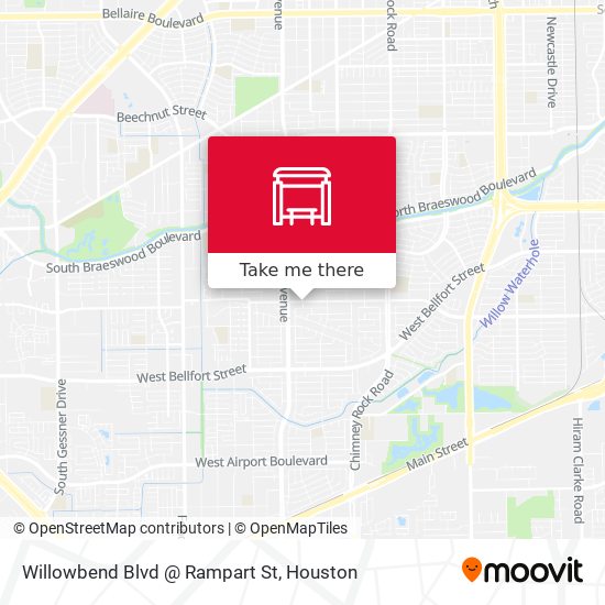 Willowbend Blvd @ Rampart St map