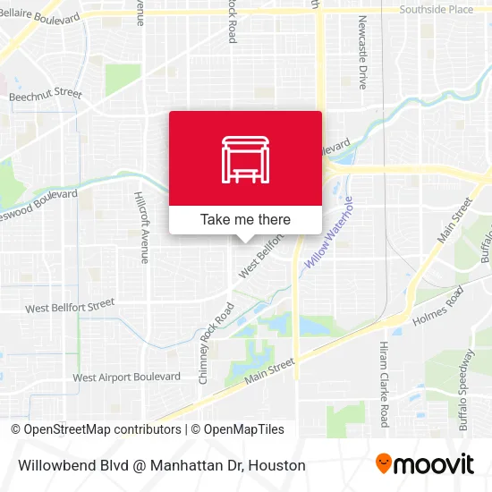 Willowbend Blvd @ Manhattan Dr map