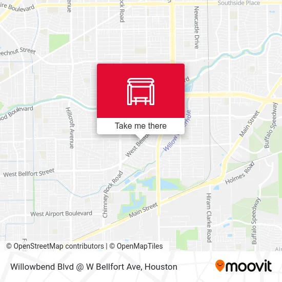 Willowbend Blvd @ W Bellfort Ave map