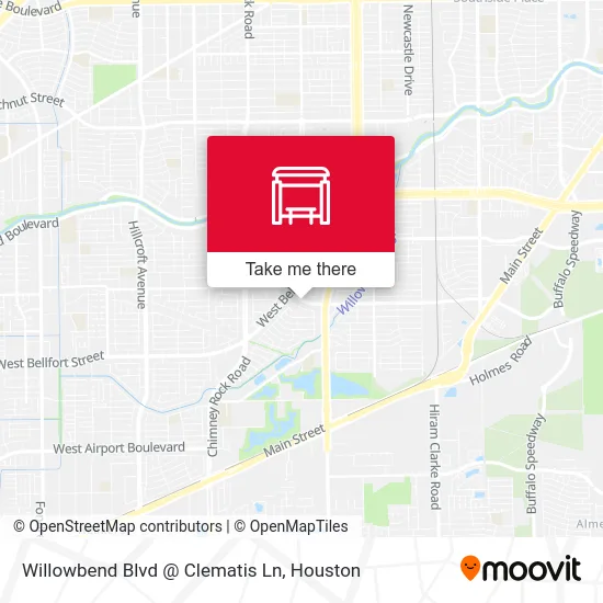 Willowbend Blvd @ Clematis Ln map