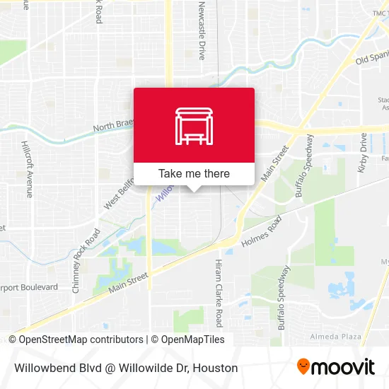 Willowbend Blvd @ Willowilde Dr map