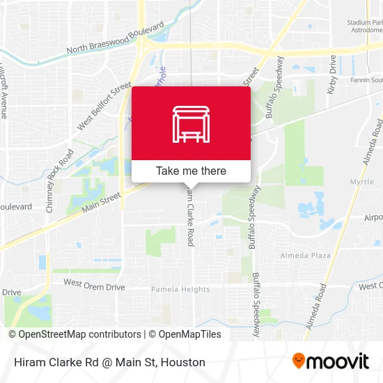 Hiram Clarke Rd @ Main St map