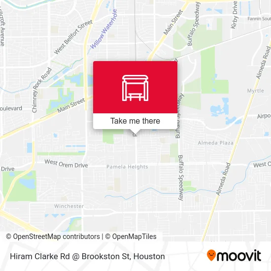 Hiram Clarke Rd @ Brookston St map