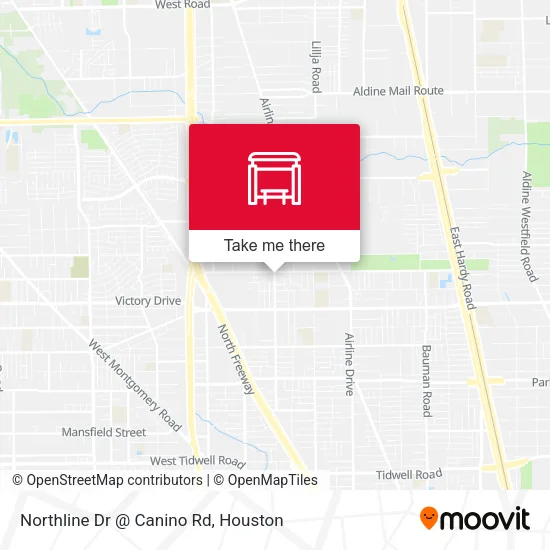 Mapa de Northline Dr @ Canino Rd
