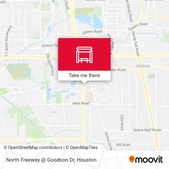 Mapa de North Freeway   @ Goodson Dr