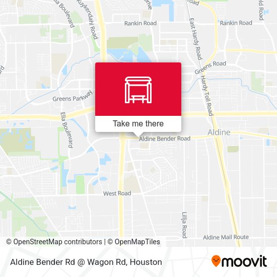 Aldine Bender Rd @ Wagon Rd map