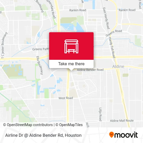 Mapa de Airline Dr @ Aldine Bender Rd
