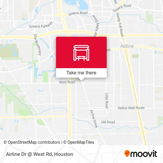 Mapa de Airline Dr @ West Rd