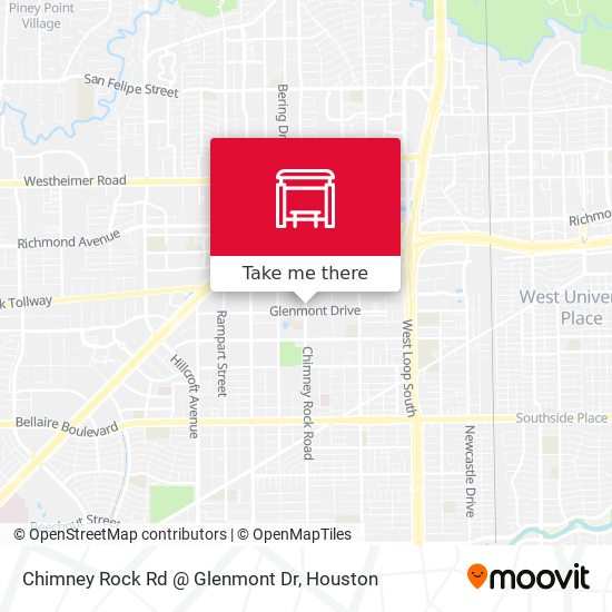 Chimney Rock Rd @ Glenmont Dr map