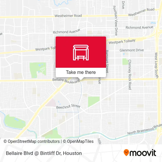 Bellaire Blvd @ Bintliff Dr map