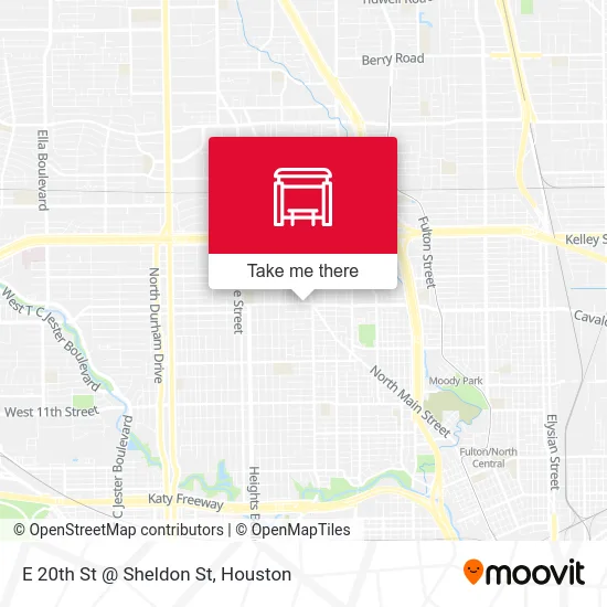 Mapa de E 20th St @ Sheldon St