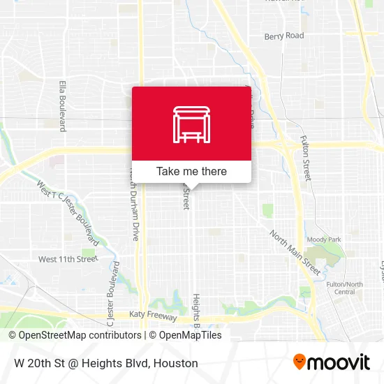 Mapa de W 20th St @ Heights Blvd