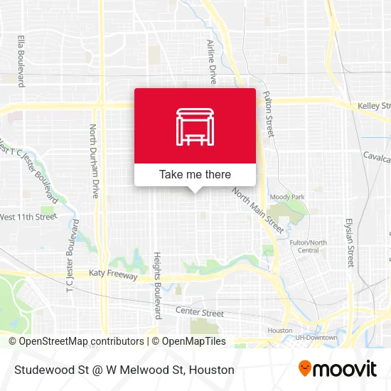 Mapa de Studewood St @ W Melwood St