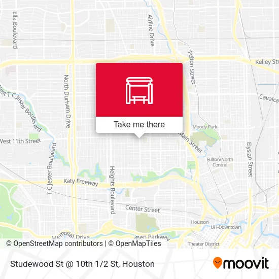 Mapa de Studewood St @ 10th 1/2 St