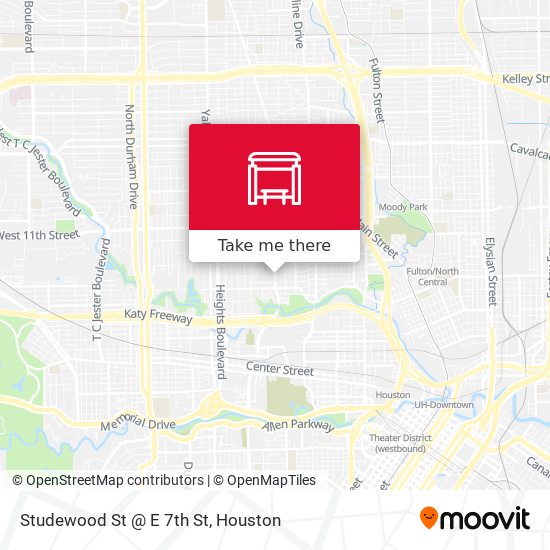 Mapa de Studewood St @ E 7th St