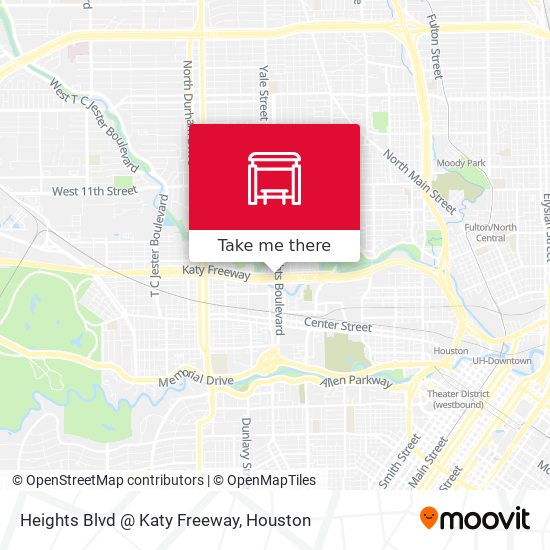 Heights Blvd @ Katy Freeway map