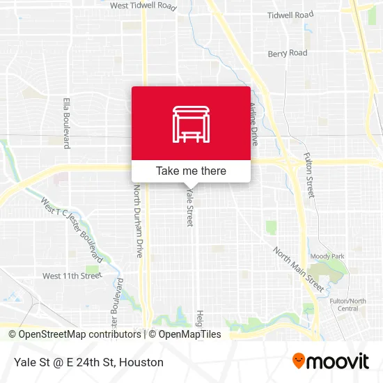 Yale St @ E 24th St map