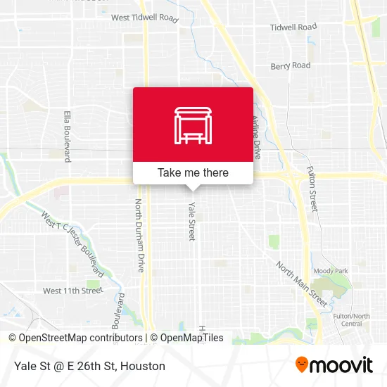 Yale St @ E 26th St map