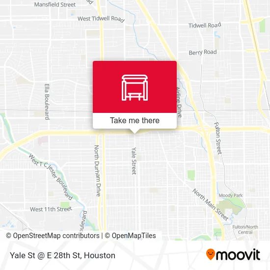 Yale St @ E 28th St map