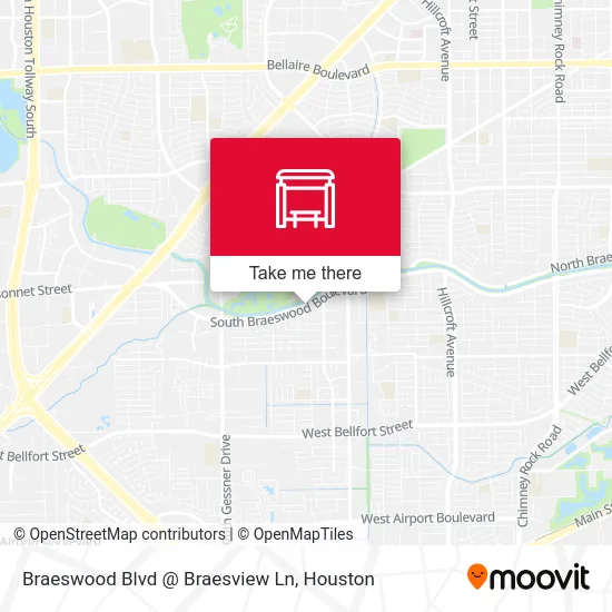Braeswood Blvd @ Braesview Ln map