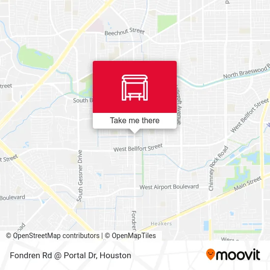 Fondren Rd @ Portal Dr map