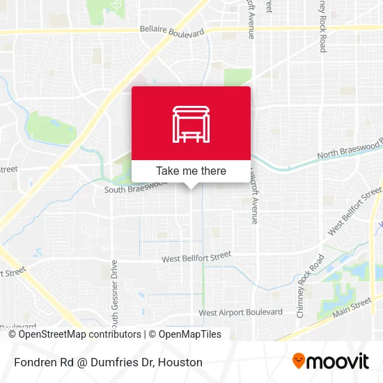 Fondren Rd @ Dumfries Dr map