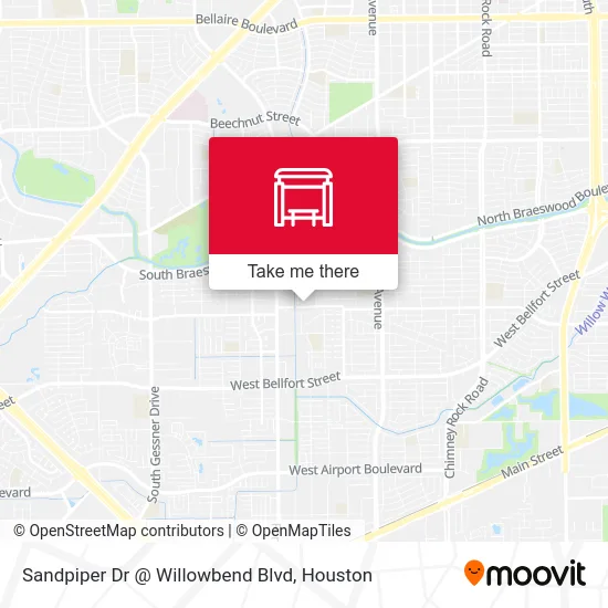 Sandpiper Dr @ Willowbend Blvd map