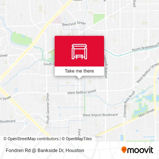 Fondren Rd @ Bankside Dr map