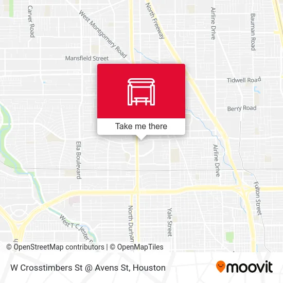 Mapa de W Crosstimbers St @ Avens St