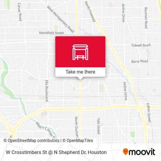 Mapa de W Crosstimbers St @ N Shepherd Dr
