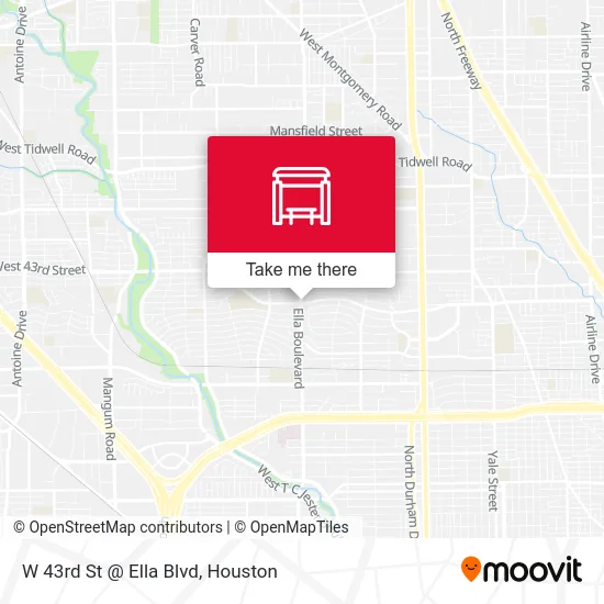 Mapa de W 43rd St @ Ella Blvd